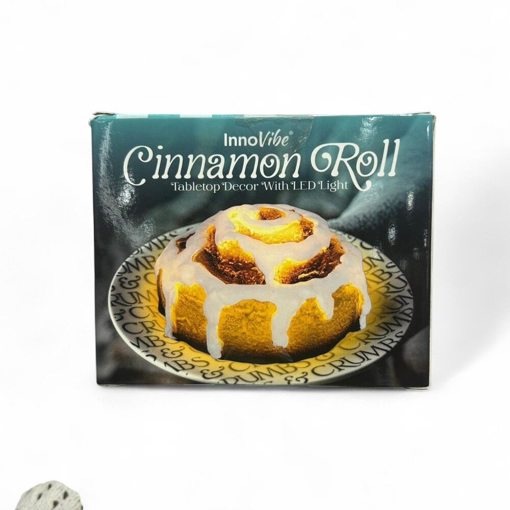 Cinnamon roll Tabletop Decor with LED Light
